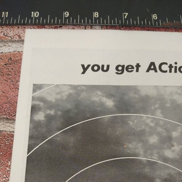 You‎ get ACtion with AC spark plugs automotive - Vtg Orig 1961 B&W Red PRINT AD - Picture 4 of 10